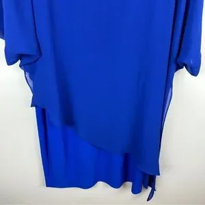 Joseph Ribkoff | Dresses | Joseph Ribkoff Chiffon Overlay Evening Sheer  Dress Size Royal Blue | Poshmark